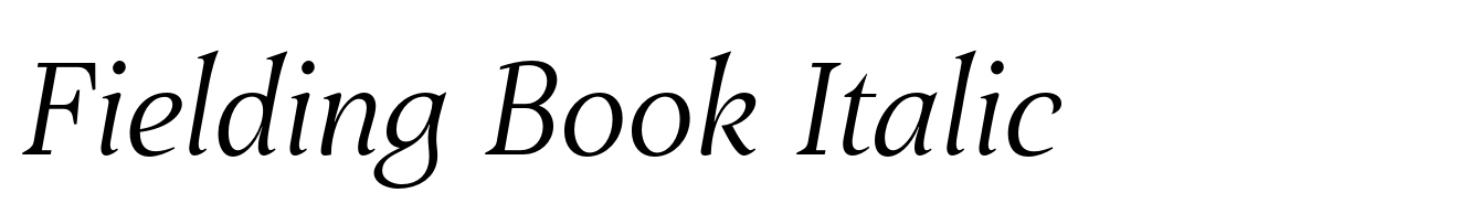 Fielding Book Italic